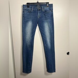 Lucky Brand Charlie Skinny Jeans Medium Wash Stretch Denim Size 6/28